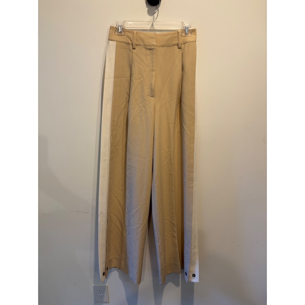 Favorite Daughter Tan Beige Wide Leg Trousers Dress Pants Women Size 6